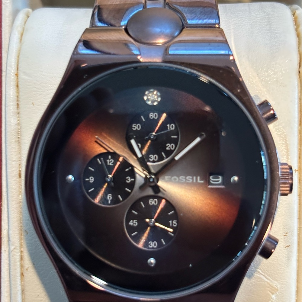 Fossil Arkitekt FS-4283 Chronograph Men’s Watch – Brown Stainless Steel